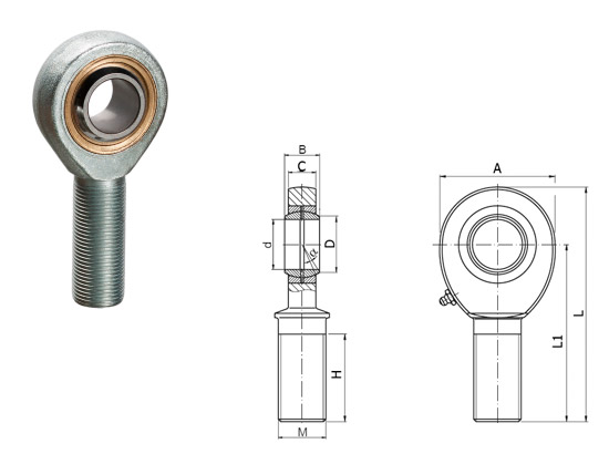 ШарнирнаяголовкаSA10T/KCRAFT