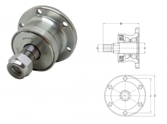 Подшипниковый узел BAA 0004 SKF - купить | Юнитех Украина