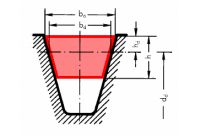 Клиновий ремінь стандартного профілю креслення